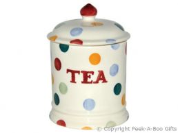 Emma Bridgewater Polka Dot 1 Pint Tea Storage Jar with Seal