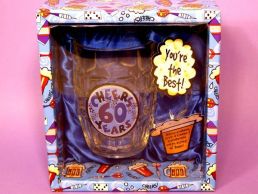 60th Birthday Traditional Pint Dimple Beer Glass Boxed