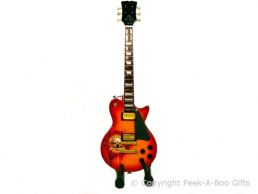 Guns 'n' Roses Les Paul Style Miniature Guitar by Baby Axe 10"