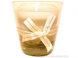 Vanilla Scented Candle in Medium Glass Pot