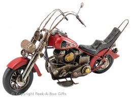 Nostalgic Tin Harley-Davidson Hog Type Motorbike Large Metal Model