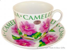 Leonardo Flower Garden Collection Camellia China Jumbo Cup &amp; Saucer