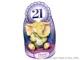 Hattie Elephant 21st Birthday Figurine 