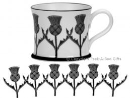 Moorland Pottery Scots Ware Scottish Thistle Mug