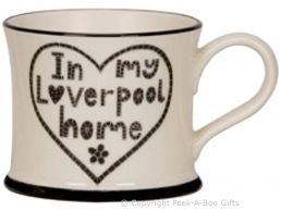 Moorland Pottery Scouser Ware In My Liverpool Home Heart Mug