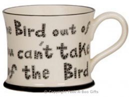 Moorland Pottery Scouser Ware Bird Out of Liverpool Mug 