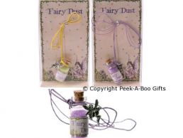 Magical Fairy Dust in Bottle & Pewter Fairy Pendant on Cord Series 2