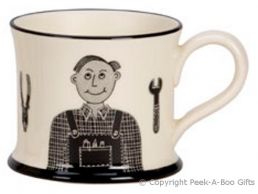 Moorland Pottery Yorkie Ware My Dad Can  Fix Owt Mug