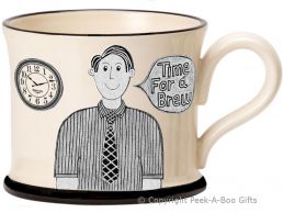 Moorland Pottery Yorkie Ware Yorkshire&#039;s Best Boss Mug Male