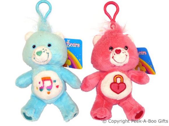 Care Bear 5" Soft Toy Key Ring & Bag Clip - Series 3