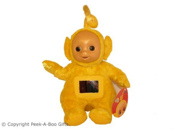 Laa-Laa 11" Yellow Teletubbies Activity Soft Toy by Tomy