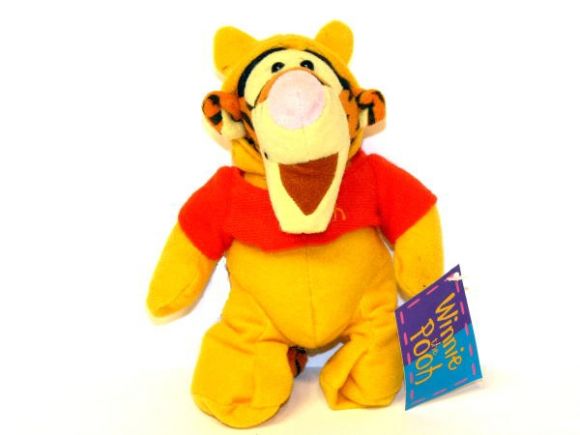 7&#039;&#039; Beanie Tigger Dressed as Pooh Disney Soft Toy